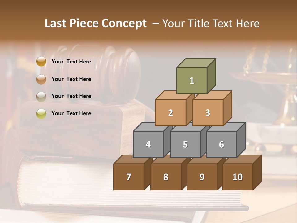 Books And Legal Research In The Courthouse PowerPoint Template