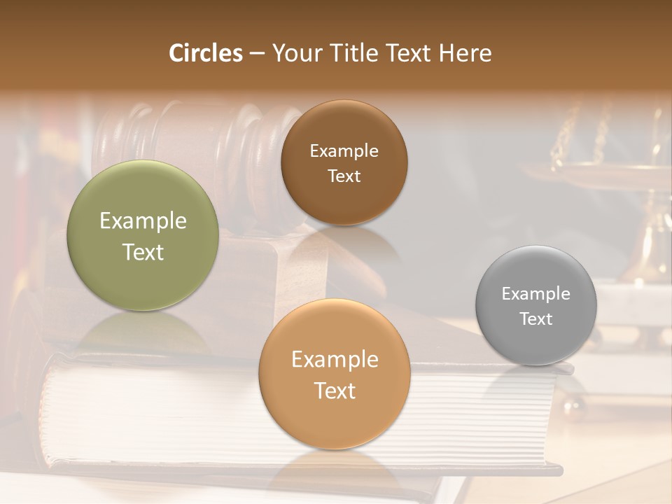Books And Legal Research In The Courthouse PowerPoint Template