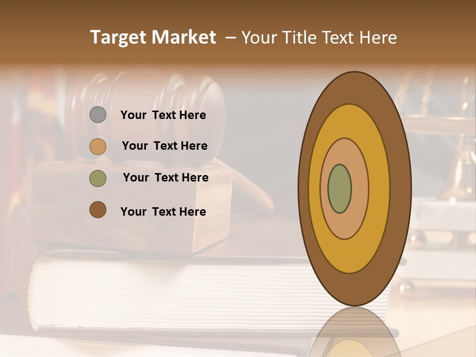 Books And Legal Research In The Courthouse PowerPoint Template