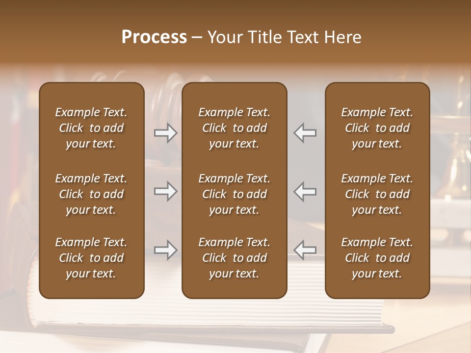 Books And Legal Research In The Courthouse PowerPoint Template