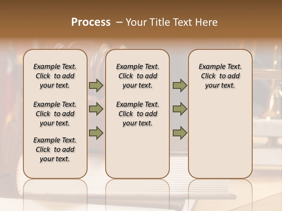 Books And Legal Research In The Courthouse PowerPoint Template