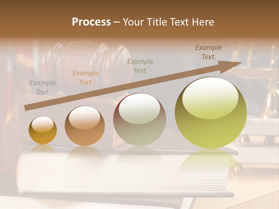 Books And Legal Research In The Courthouse PowerPoint Template