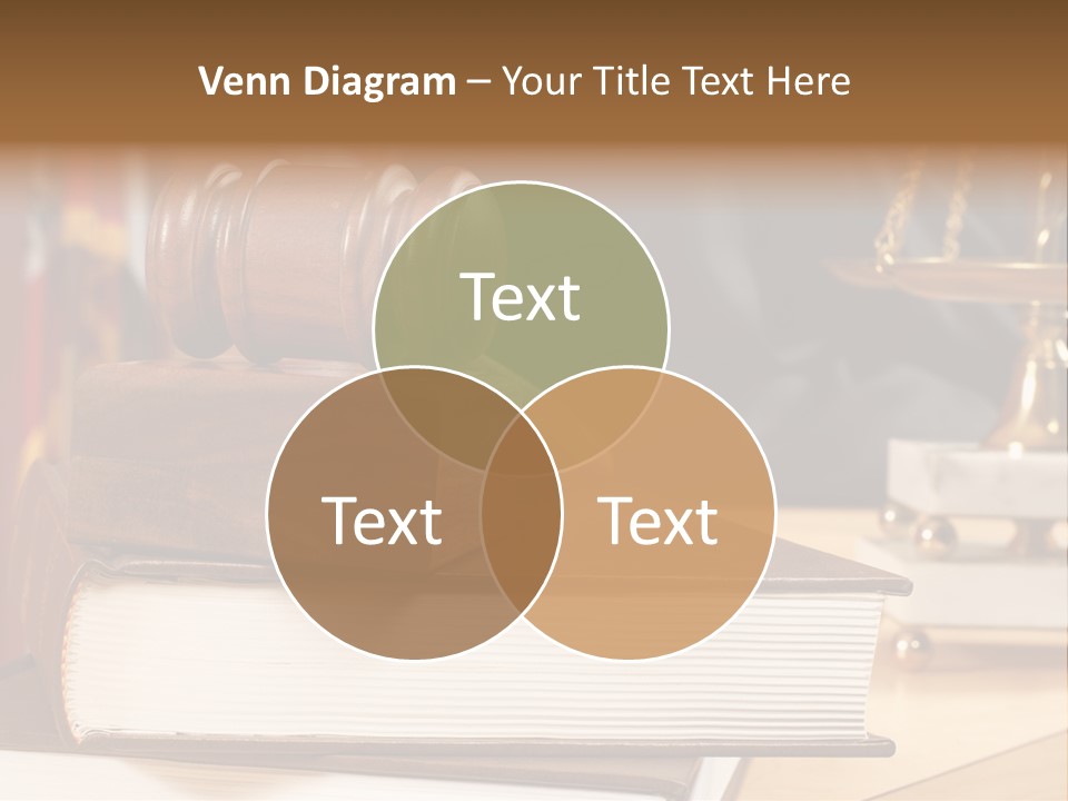 Books And Legal Research In The Courthouse PowerPoint Template