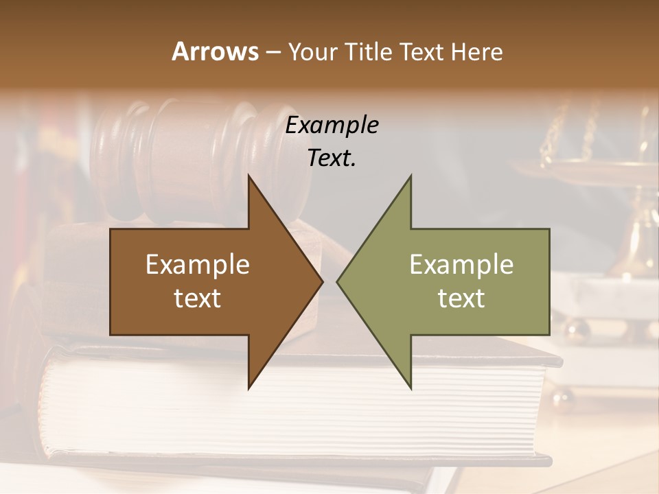 Books And Legal Research In The Courthouse PowerPoint Template