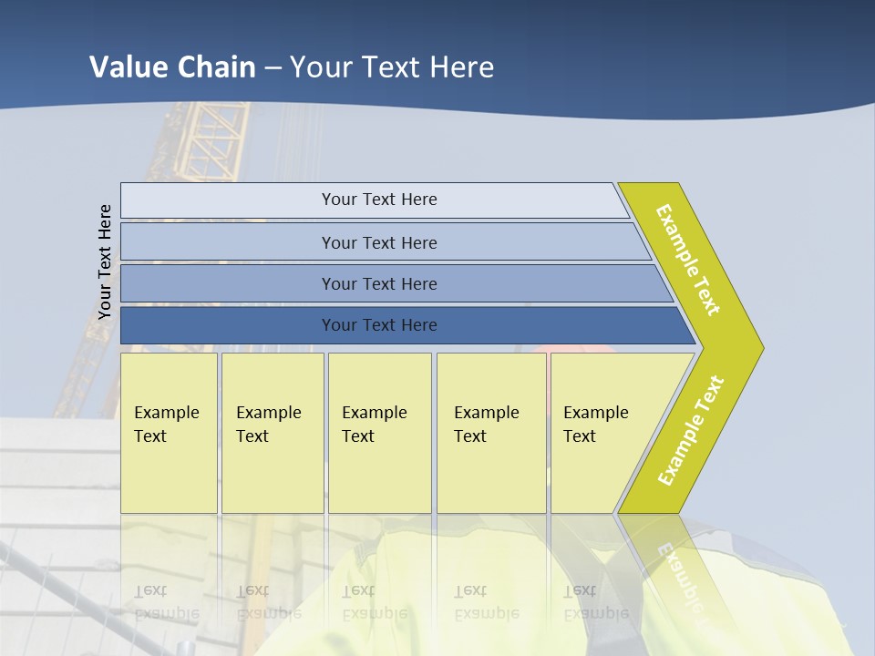 Summer Street Cafe With Grape Leaves Frame PowerPoint Template