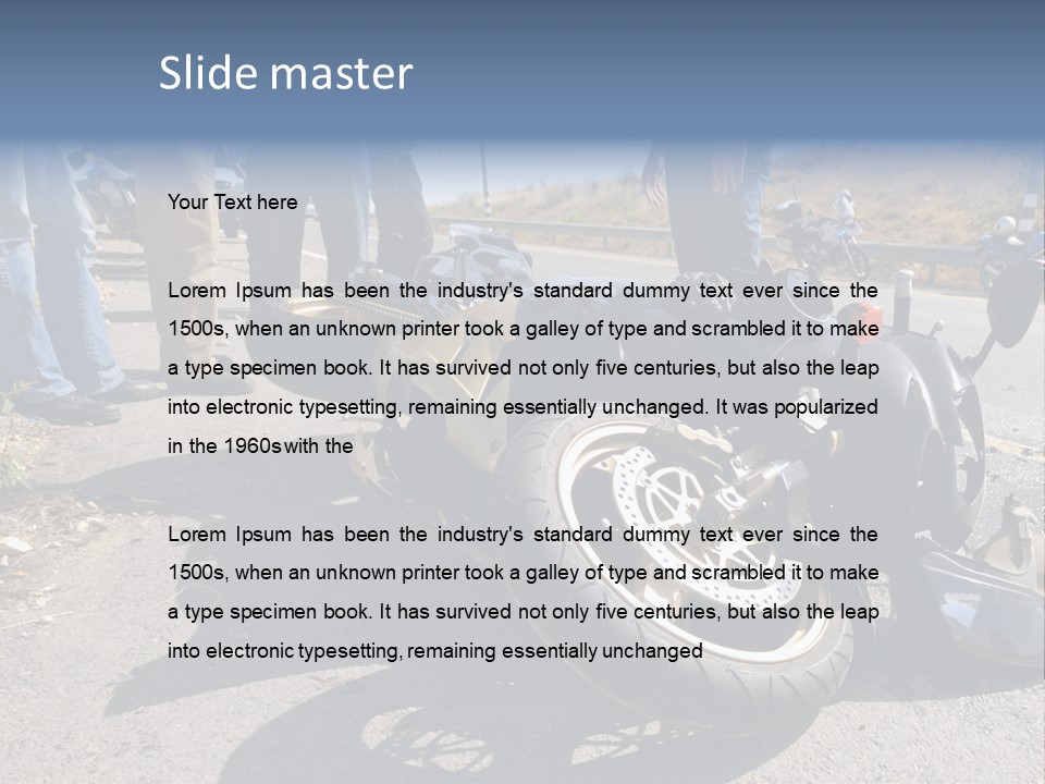Motorcycle Accident PowerPoint Template