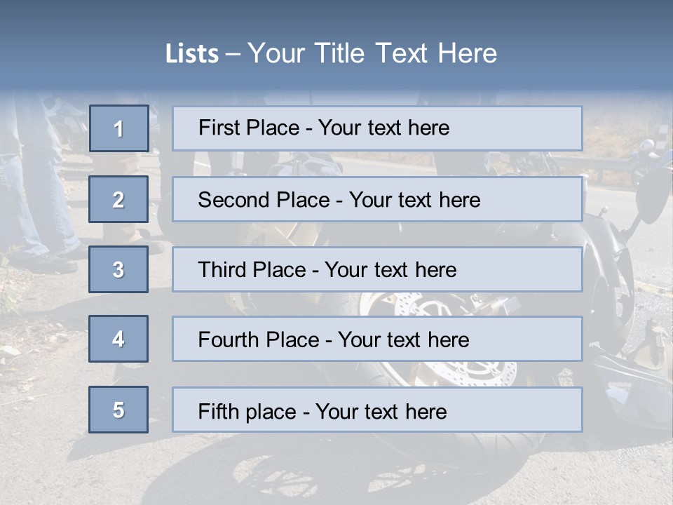 Motorcycle Accident PowerPoint Template