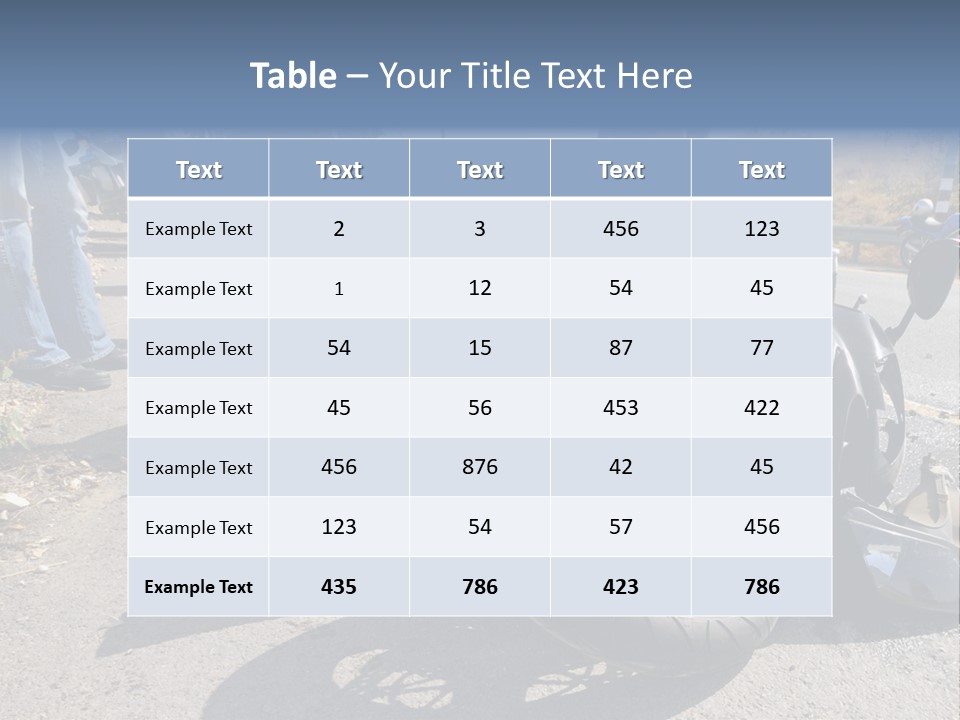 Motorcycle Accident PowerPoint Template