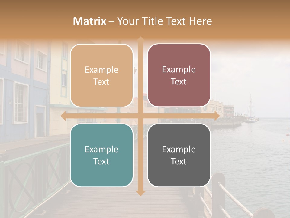 Promenade In Bridgetown, Barbados PowerPoint Template