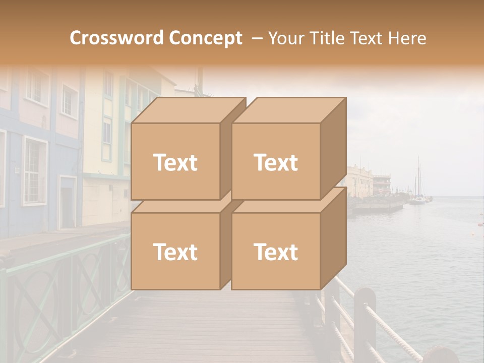 Promenade In Bridgetown, Barbados PowerPoint Template