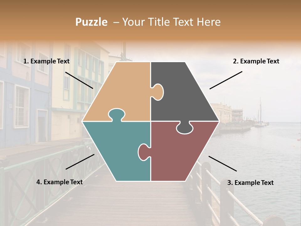 Promenade In Bridgetown, Barbados PowerPoint Template