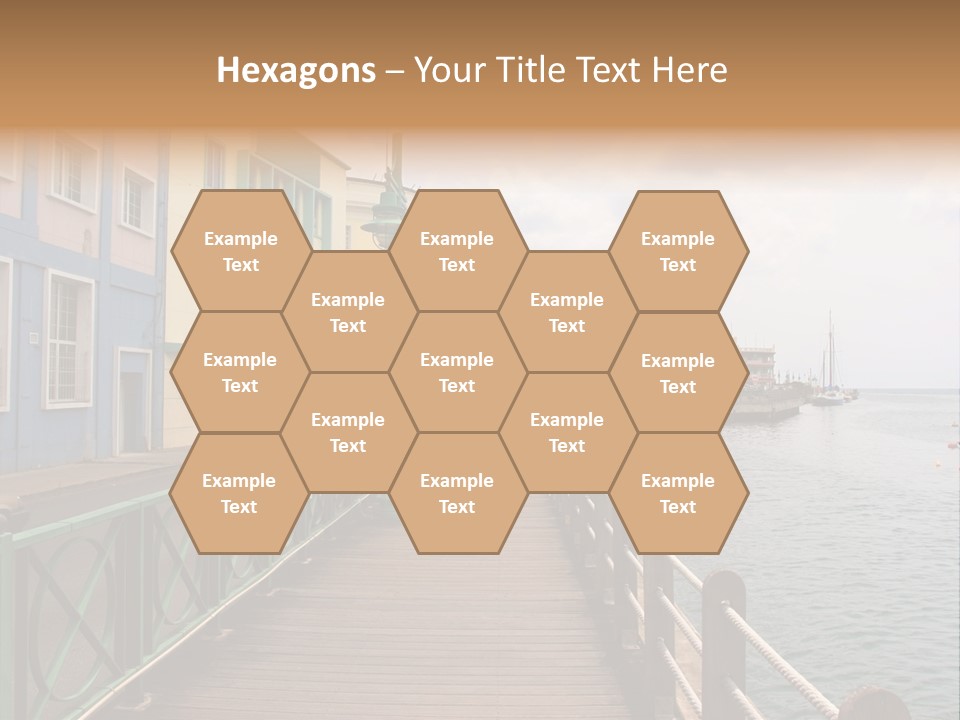 Promenade In Bridgetown, Barbados PowerPoint Template