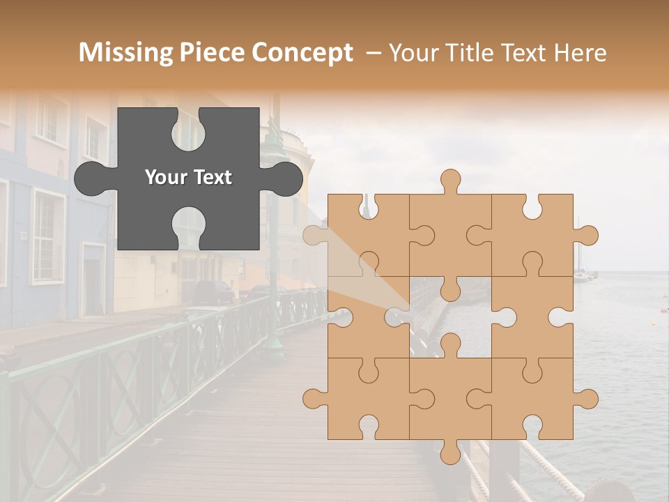 Promenade In Bridgetown, Barbados PowerPoint Template