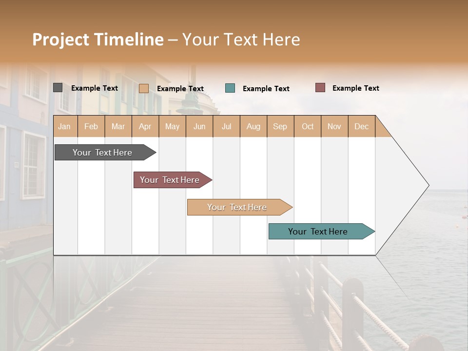 Promenade In Bridgetown, Barbados PowerPoint Template