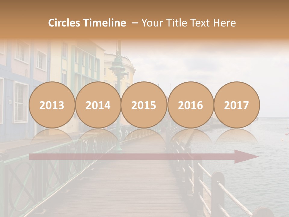 Promenade In Bridgetown, Barbados PowerPoint Template