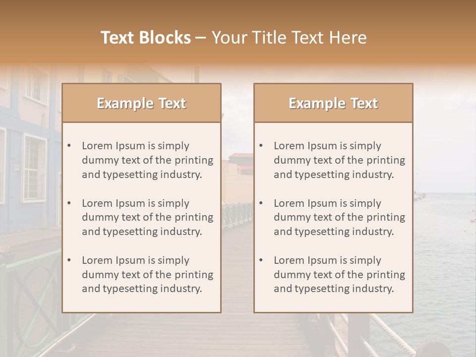 Promenade In Bridgetown, Barbados PowerPoint Template