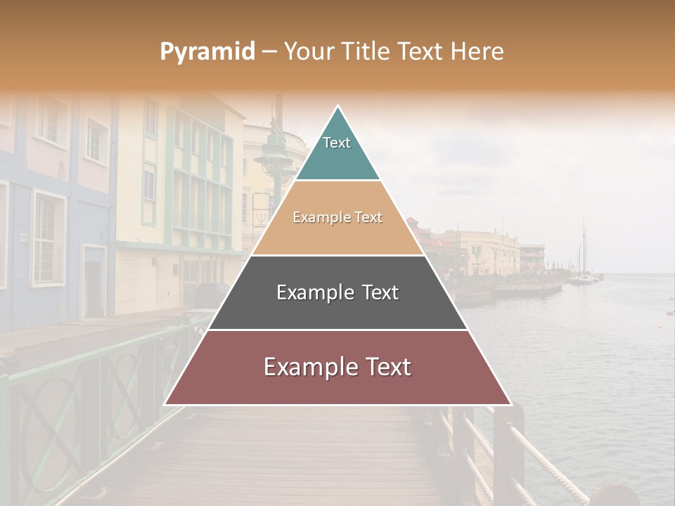 Promenade In Bridgetown, Barbados PowerPoint Template