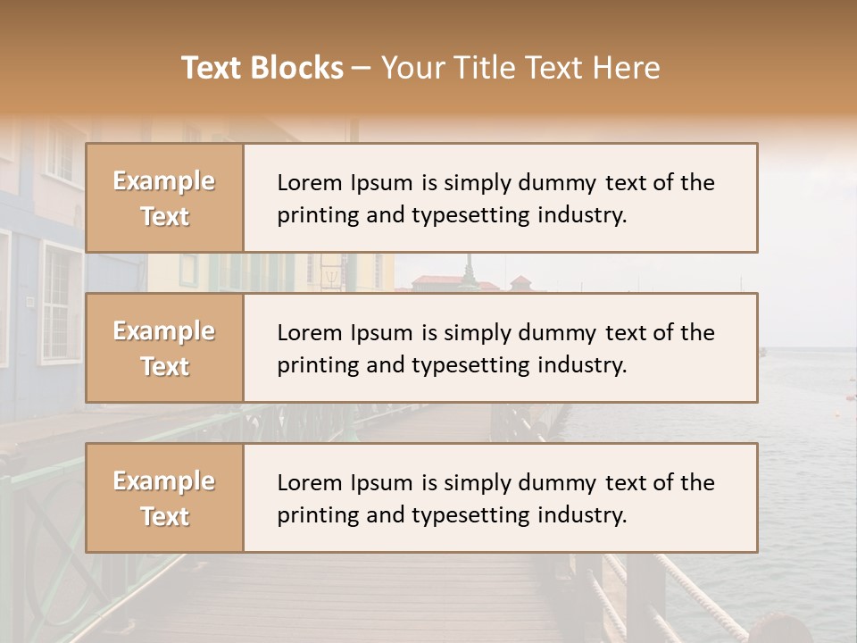 Promenade In Bridgetown, Barbados PowerPoint Template