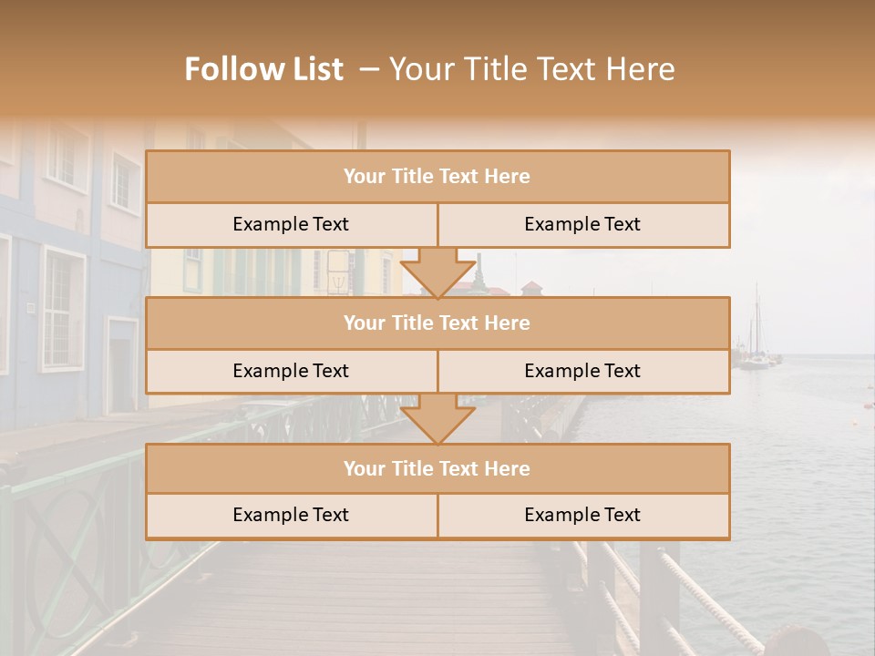 Promenade In Bridgetown, Barbados PowerPoint Template