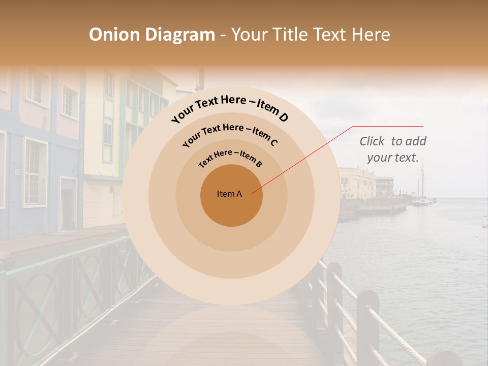 Promenade In Bridgetown, Barbados PowerPoint Template