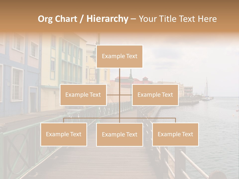 Promenade In Bridgetown, Barbados PowerPoint Template