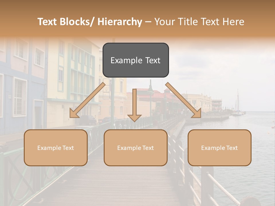 Promenade In Bridgetown, Barbados PowerPoint Template