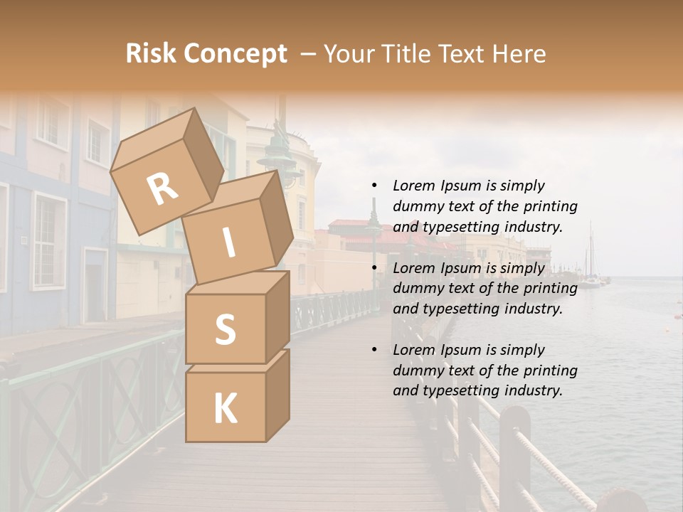 Promenade In Bridgetown, Barbados PowerPoint Template