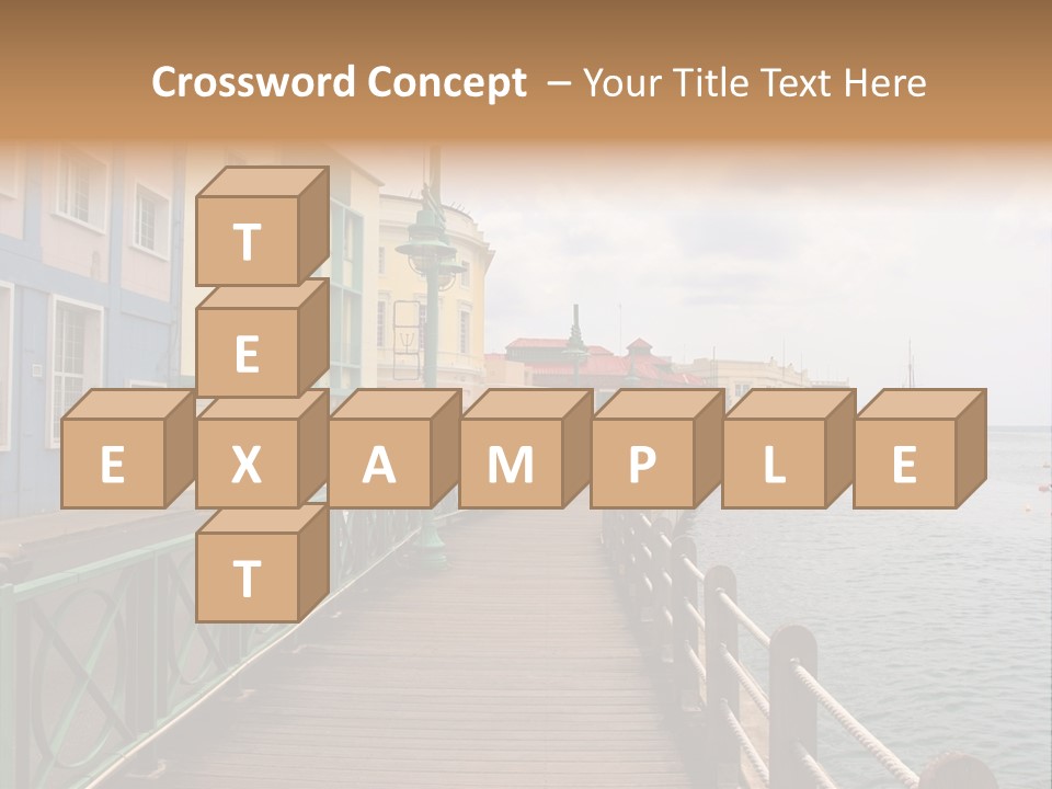 Promenade In Bridgetown, Barbados PowerPoint Template