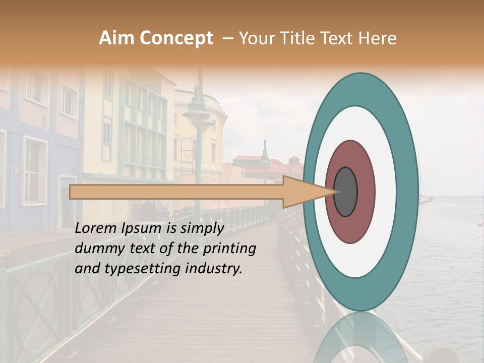 Promenade In Bridgetown, Barbados PowerPoint Template