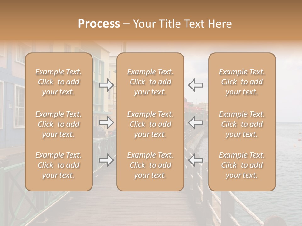 Promenade In Bridgetown, Barbados PowerPoint Template