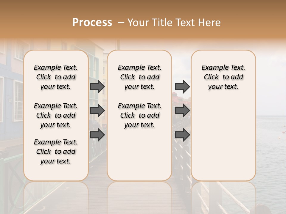 Promenade In Bridgetown, Barbados PowerPoint Template