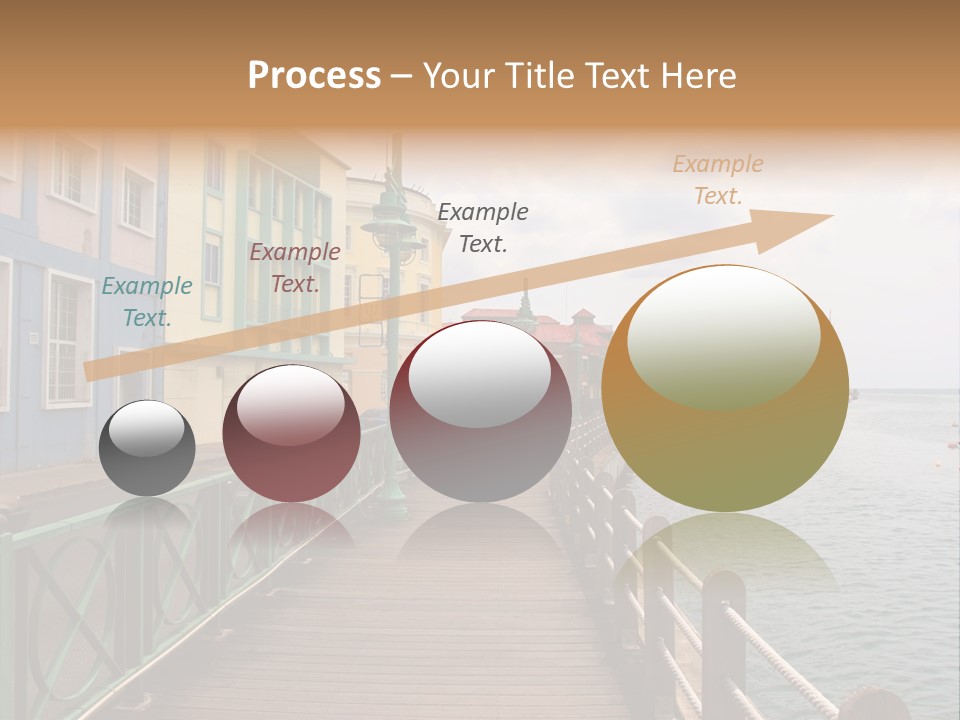 Promenade In Bridgetown, Barbados PowerPoint Template