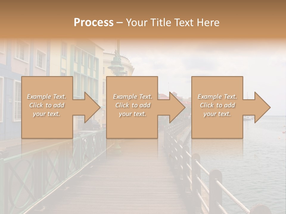 Promenade In Bridgetown, Barbados PowerPoint Template