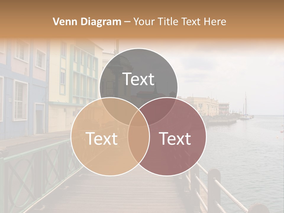 Promenade In Bridgetown, Barbados PowerPoint Template