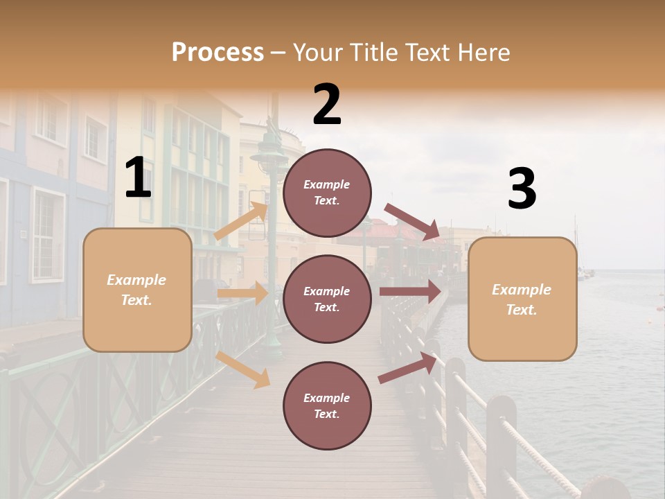 Promenade In Bridgetown, Barbados PowerPoint Template