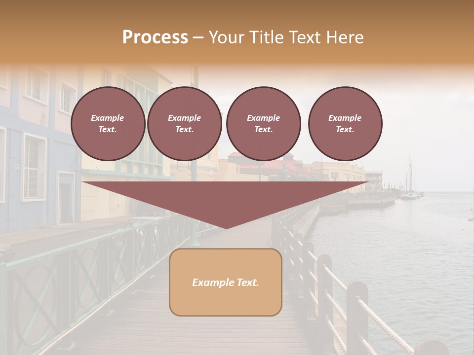 Promenade In Bridgetown, Barbados PowerPoint Template