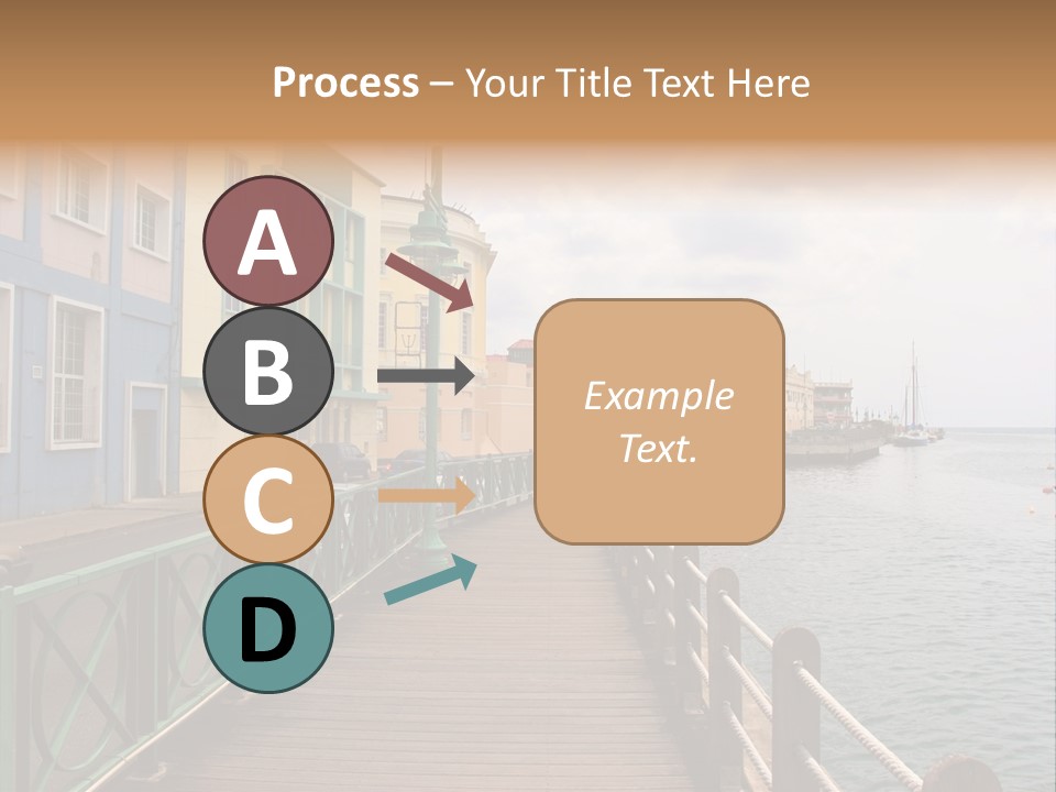 Promenade In Bridgetown, Barbados PowerPoint Template