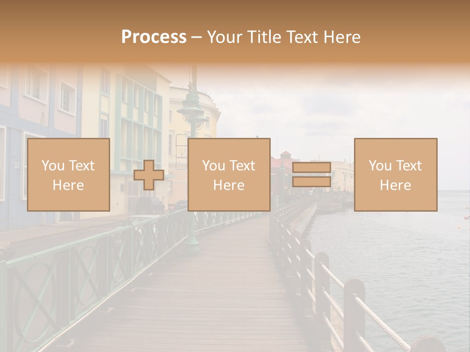 Promenade In Bridgetown, Barbados PowerPoint Template