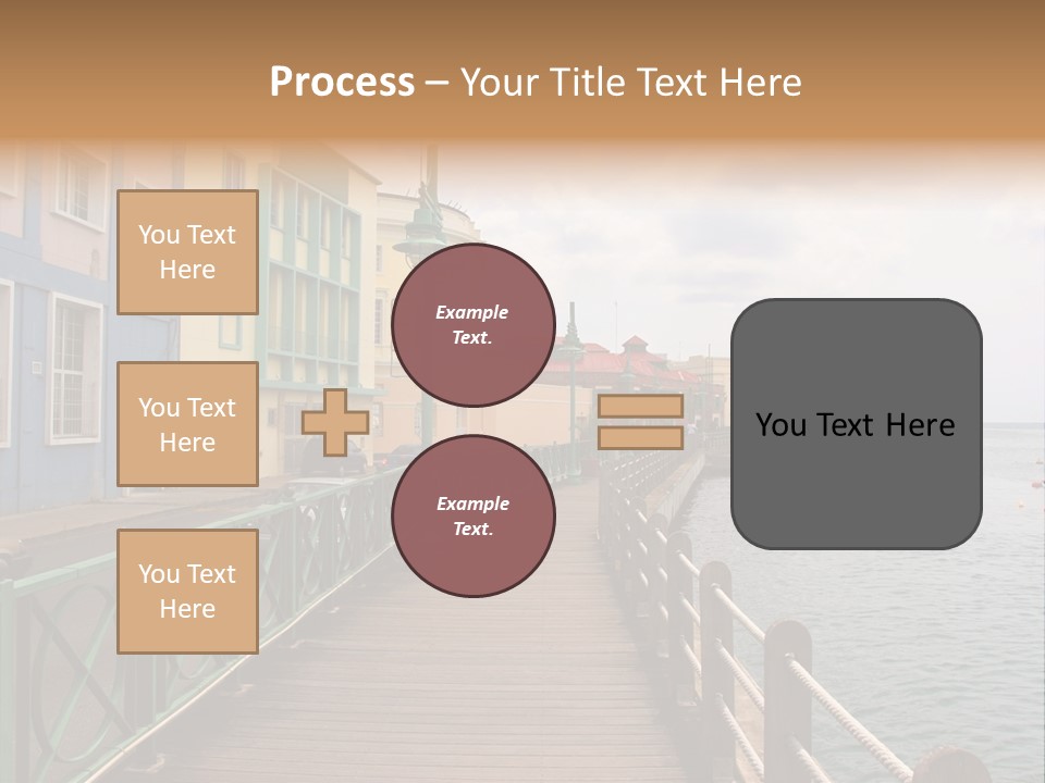 Promenade In Bridgetown, Barbados PowerPoint Template