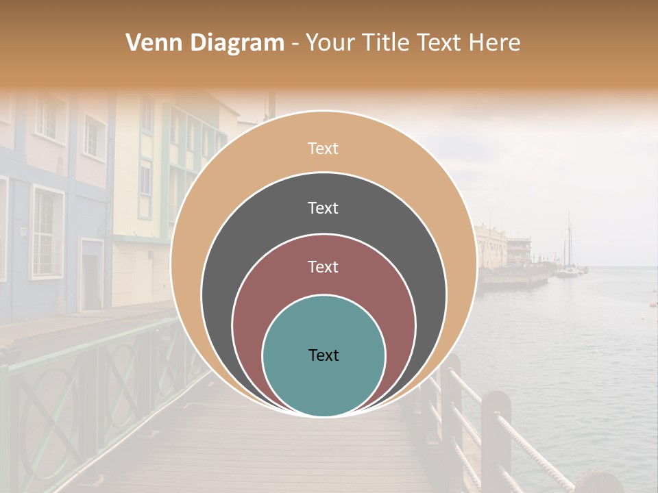 Promenade In Bridgetown, Barbados PowerPoint Template