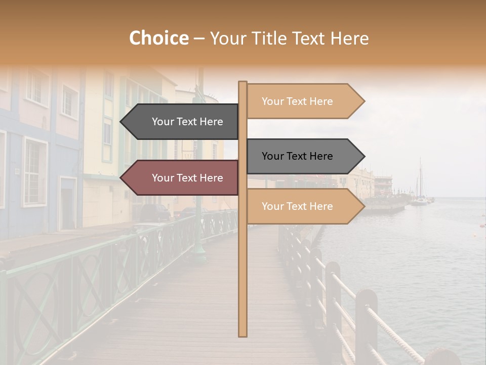 Promenade In Bridgetown, Barbados PowerPoint Template