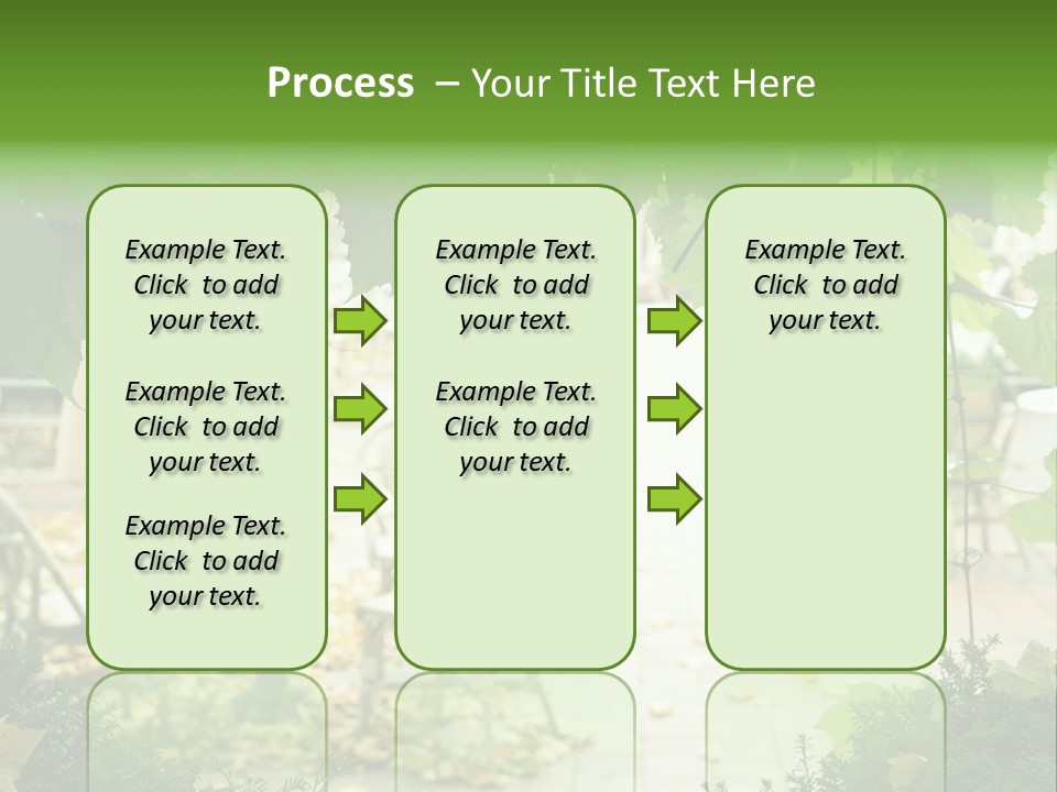 Summer Street Cafe With Grape Leaves Frame PowerPoint Template