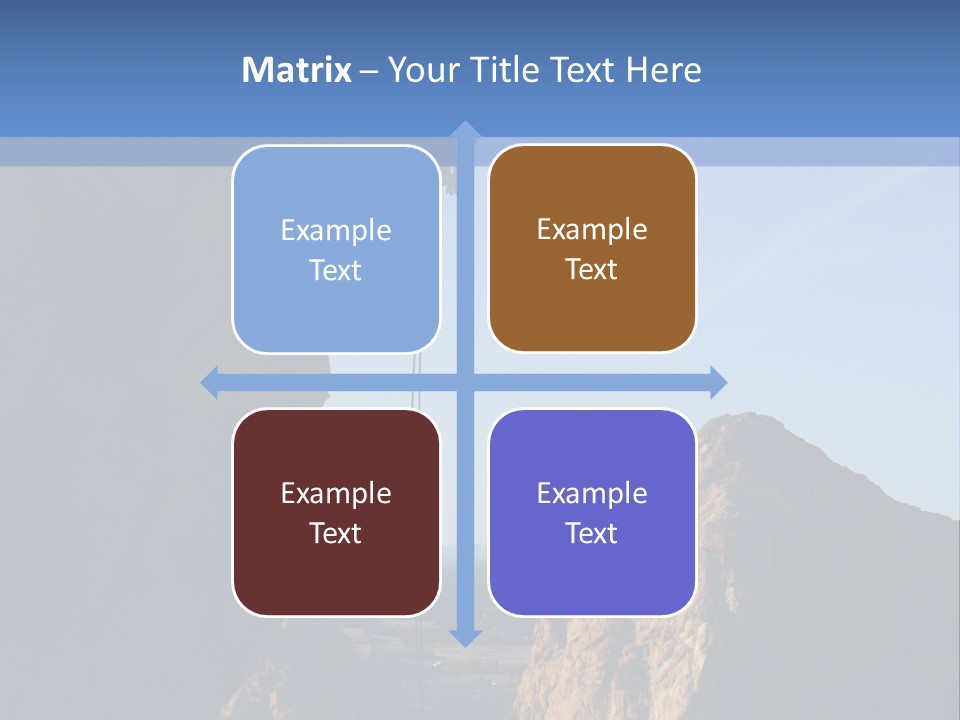 Climber Rappelling PowerPoint Template