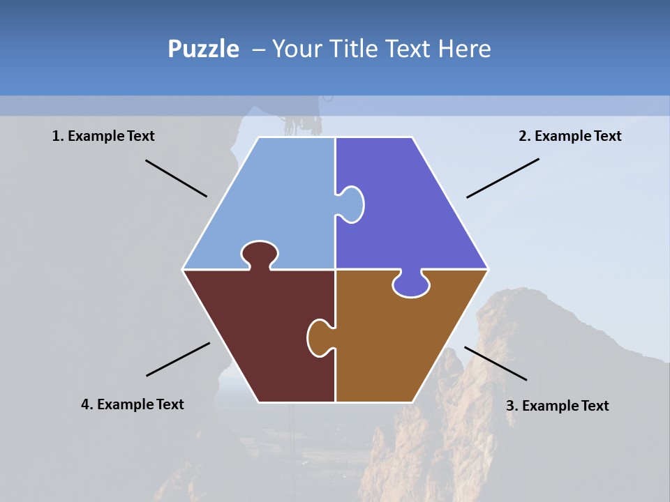 Climber Rappelling PowerPoint Template