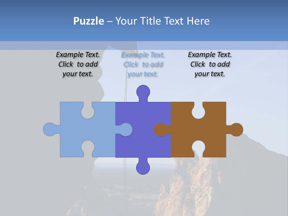 Climber Rappelling PowerPoint Template