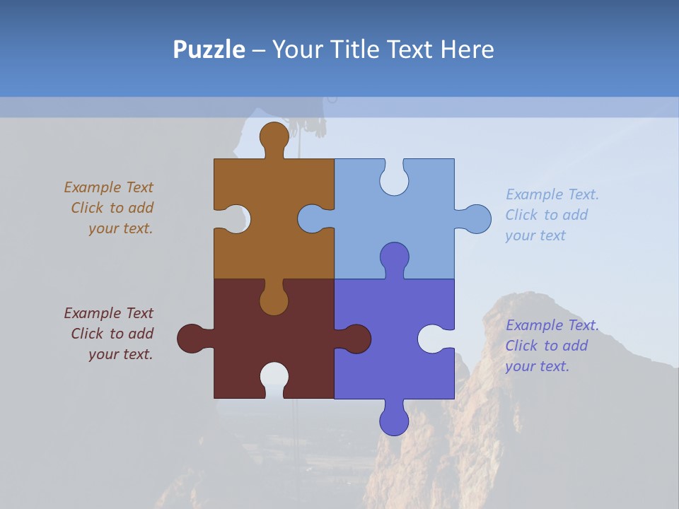 Climber Rappelling PowerPoint Template