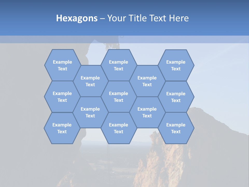 Climber Rappelling PowerPoint Template