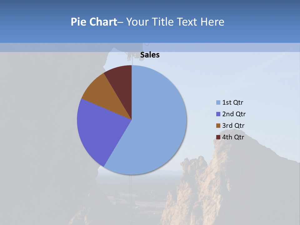 Climber Rappelling PowerPoint Template