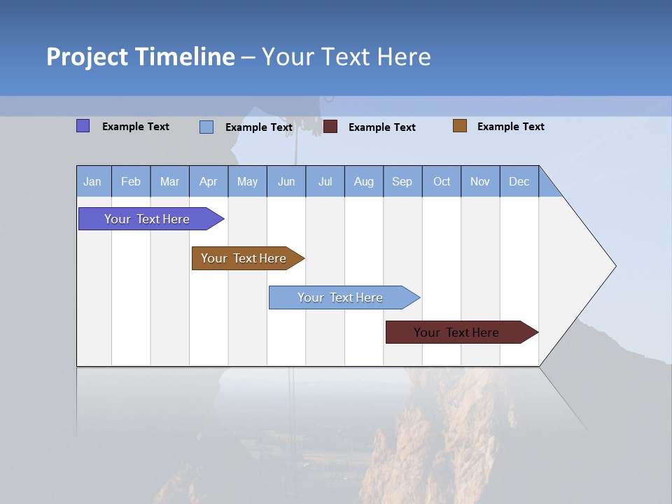 Climber Rappelling PowerPoint Template