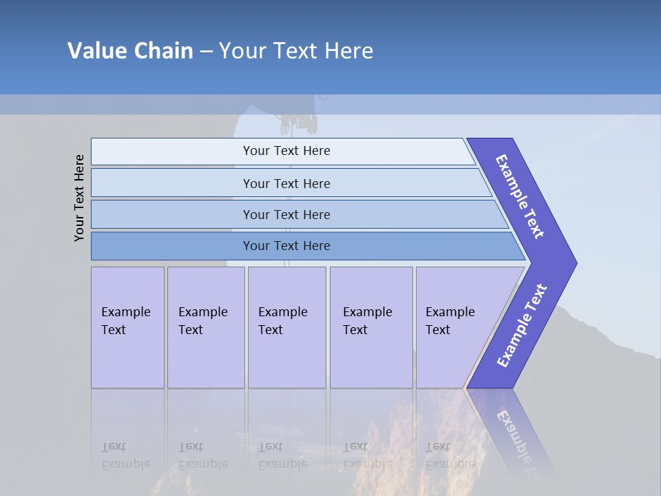 Climber Rappelling PowerPoint Template